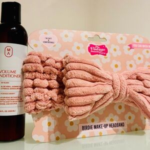 Pink Vintage Headband & All-natural Ayurvedic Conditioner Set!
